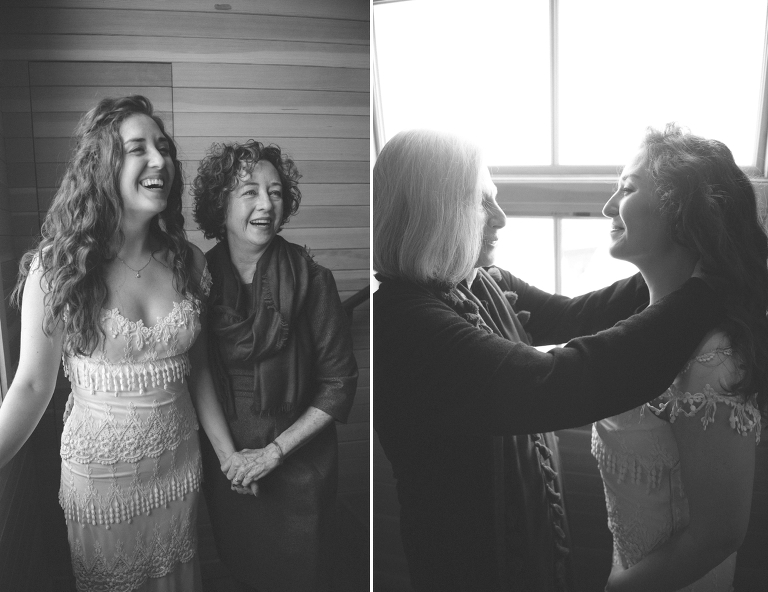 bride with her mother and mother-in-law